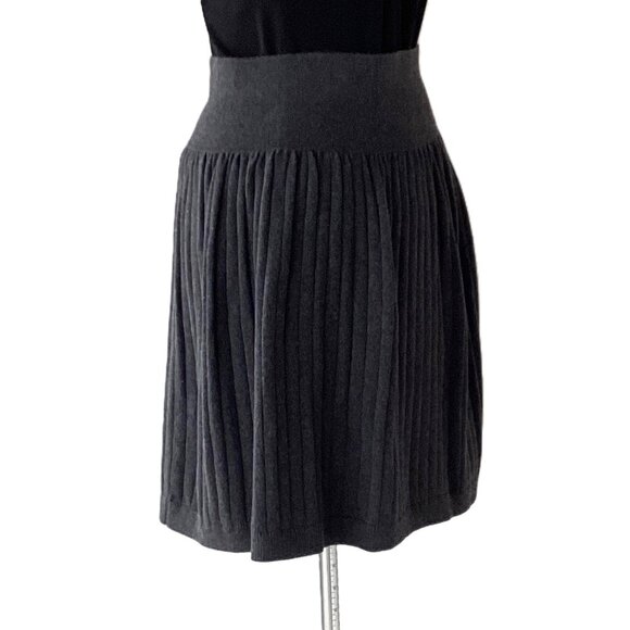 Fatface Grey Ribbed Knit Skirt - Picture 3 of 5